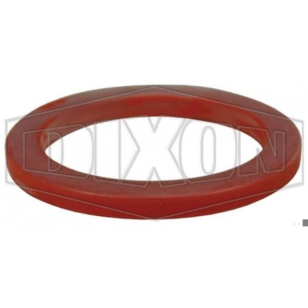Dixon Cam and Groove Encapsulated Gasket, 3/4 in Nominal, 7/8 ID x 1-3/8 OD x 7/32 in Thick, PTFE, Domesti 75-G-TES
